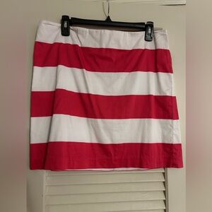 Vineyard Vines Pink and White Striped skirt
